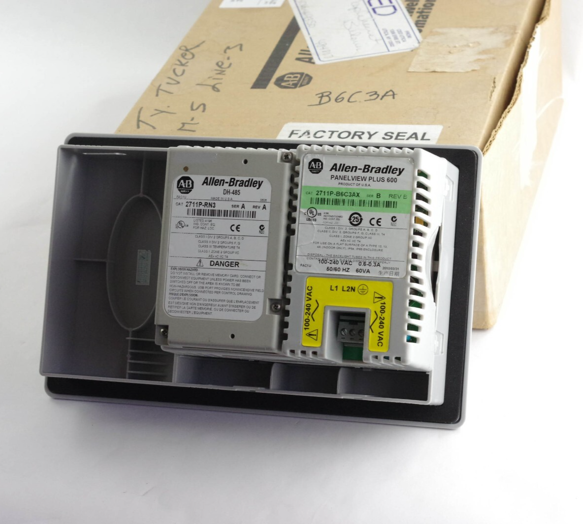 Allen Bradley 2711P-B6C3A /B RN3 Panelview Plus 600 / 2711P-B6C3AX Refurbished