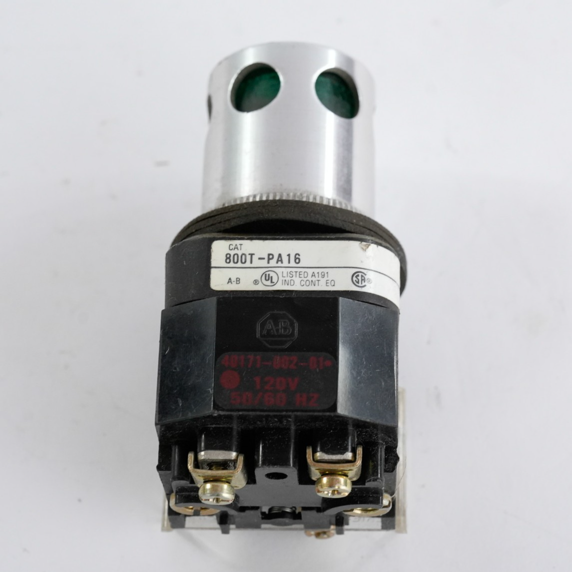Allen Bradley 800T-PA16 /T Push Button Green 120VAC 50/60Hz 800TPA16