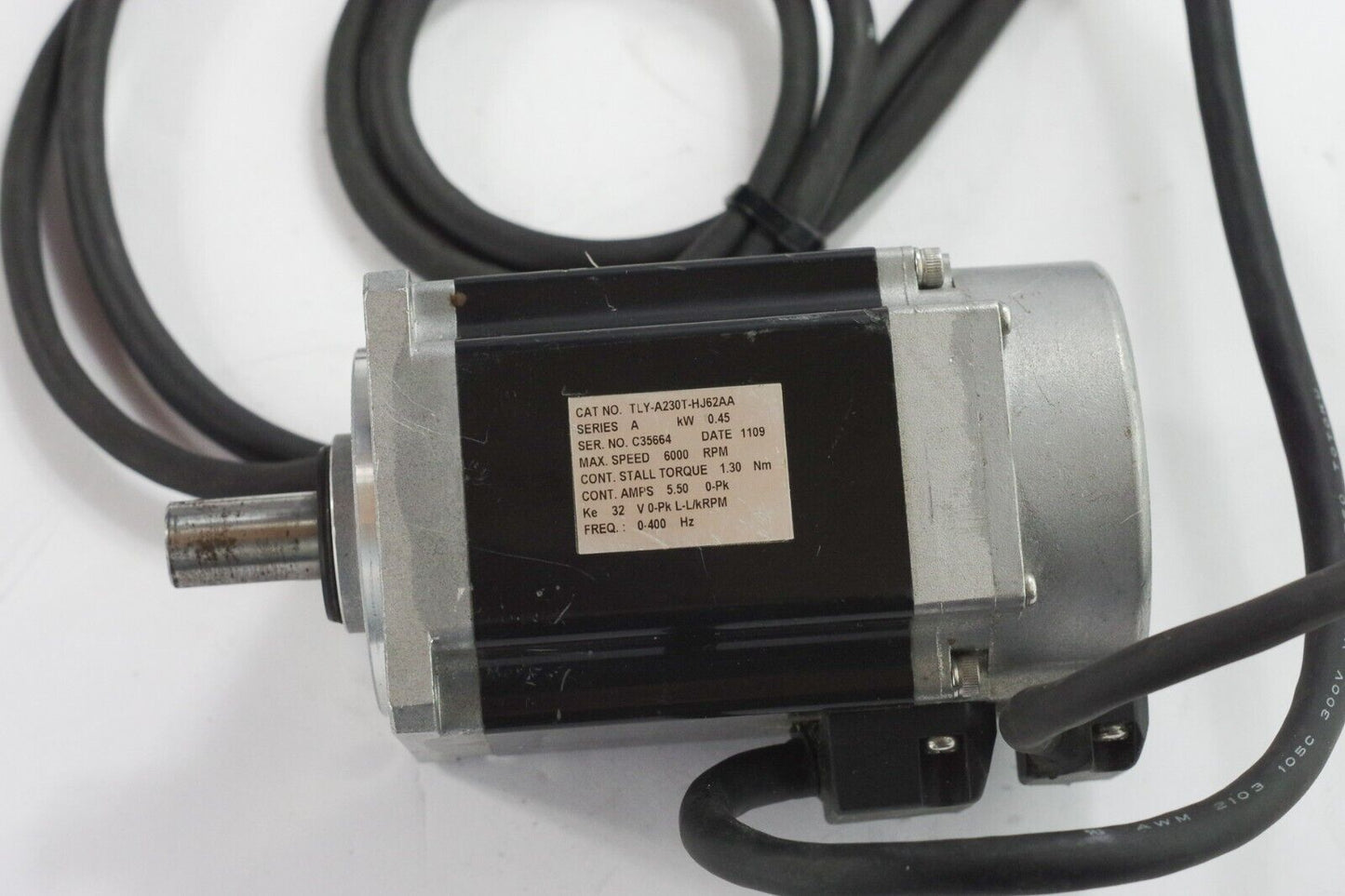Allen Bradley TLY-A230T-HJ62AA Series A Servo Motor 6000 RPM