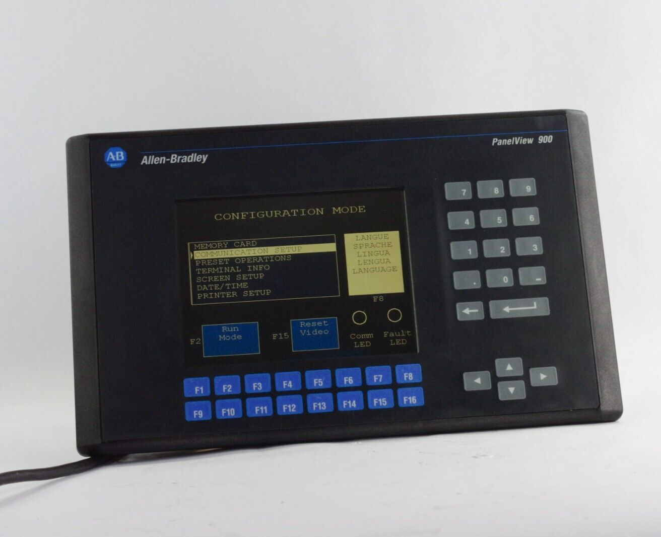 Allen Bradley 2711-K9C3 Ser C Rev D FRN 3.02 Panelview 900 Terminal Lightly Used