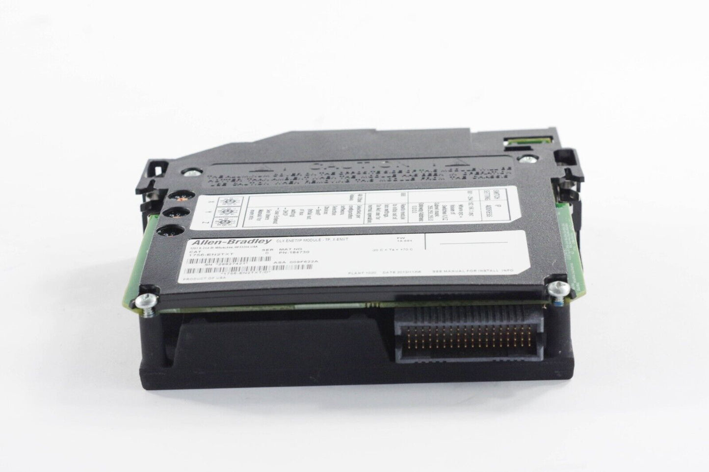 Allen Bradley 1756-EN2TXT /D CIXENET/IP MODULE Ser D FW 10.001 - Missing Cover