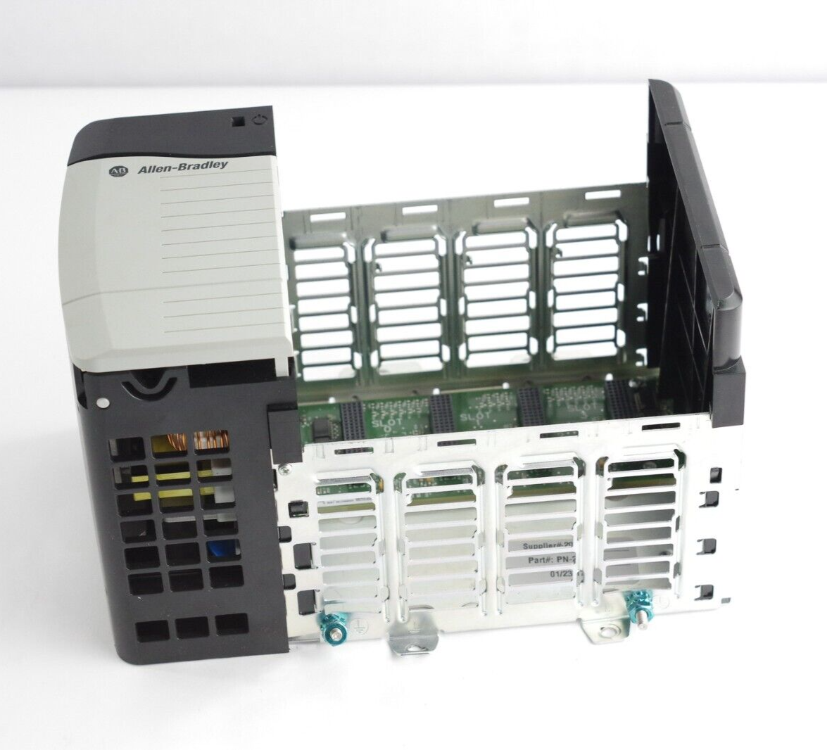 Allen Bradley 1756-PB50 Ser A Power Supply w/ 1756-A4 Ser C 4 Slot Chassis