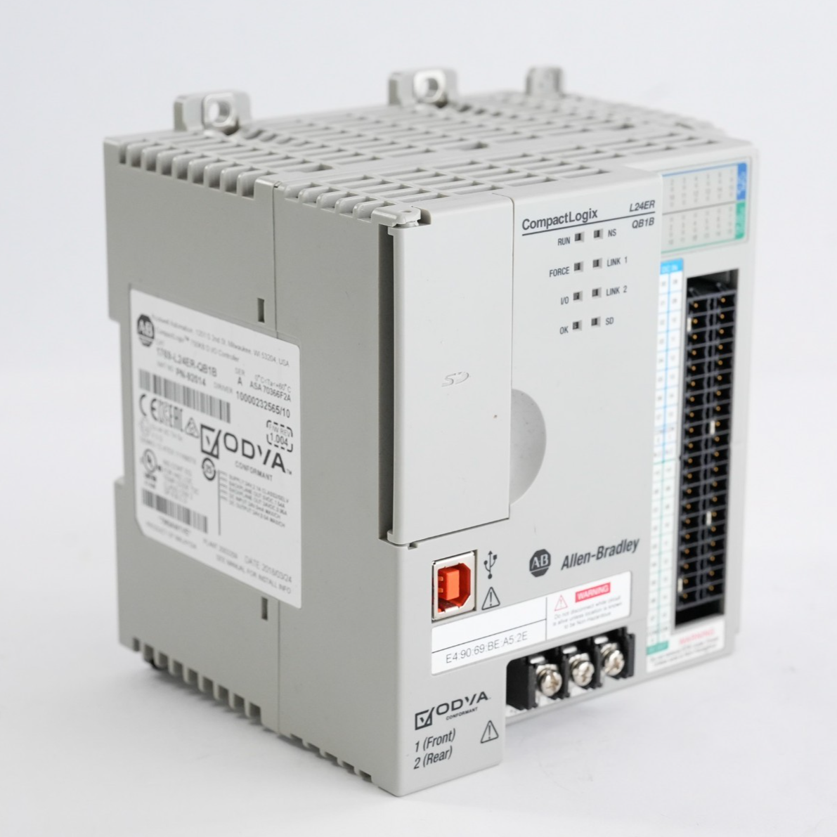 Allen Bradley 1769-L24ER-QB1B /A CompactLogix ENet 750KB D I/O Controller + ECR