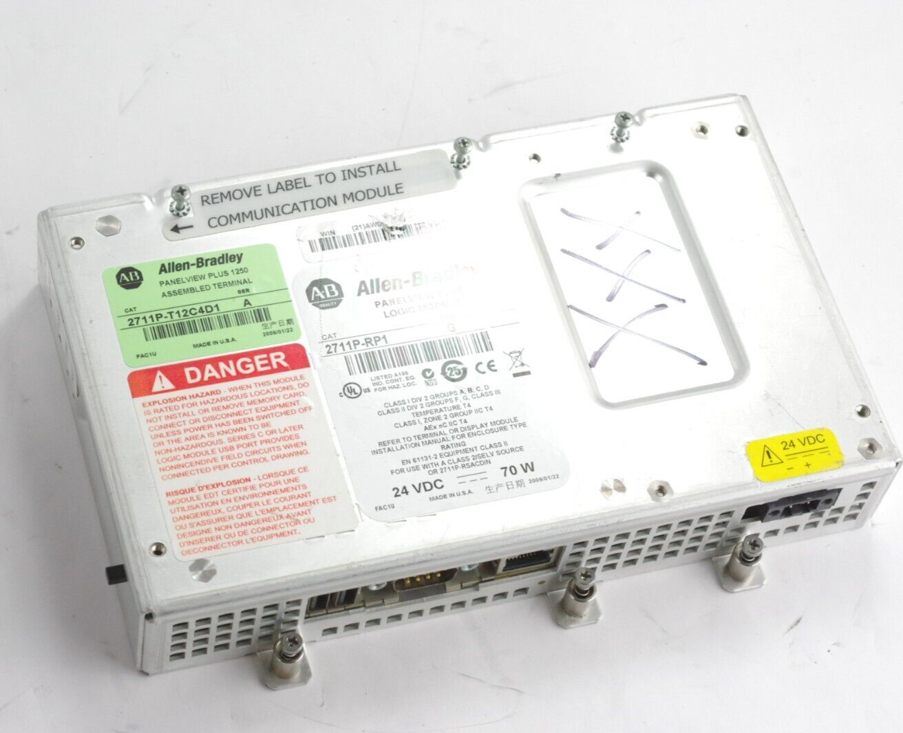 Allen Bradley 2711P-RP1 Ser G Panelview 1000 Logic Module 2711PRP1 /G 2009