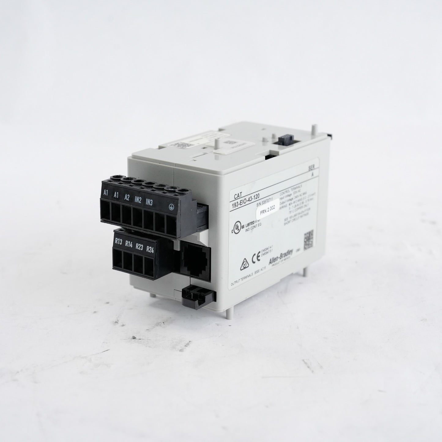 Allen Bradley 193-EIO-43-120 Overload Protection Relay Control Module 193-EI0-43