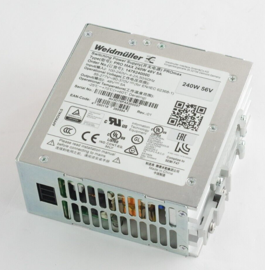 Weidmuller 1478240000 PROmax Switching Power Supply Unit 240W 48V 5A