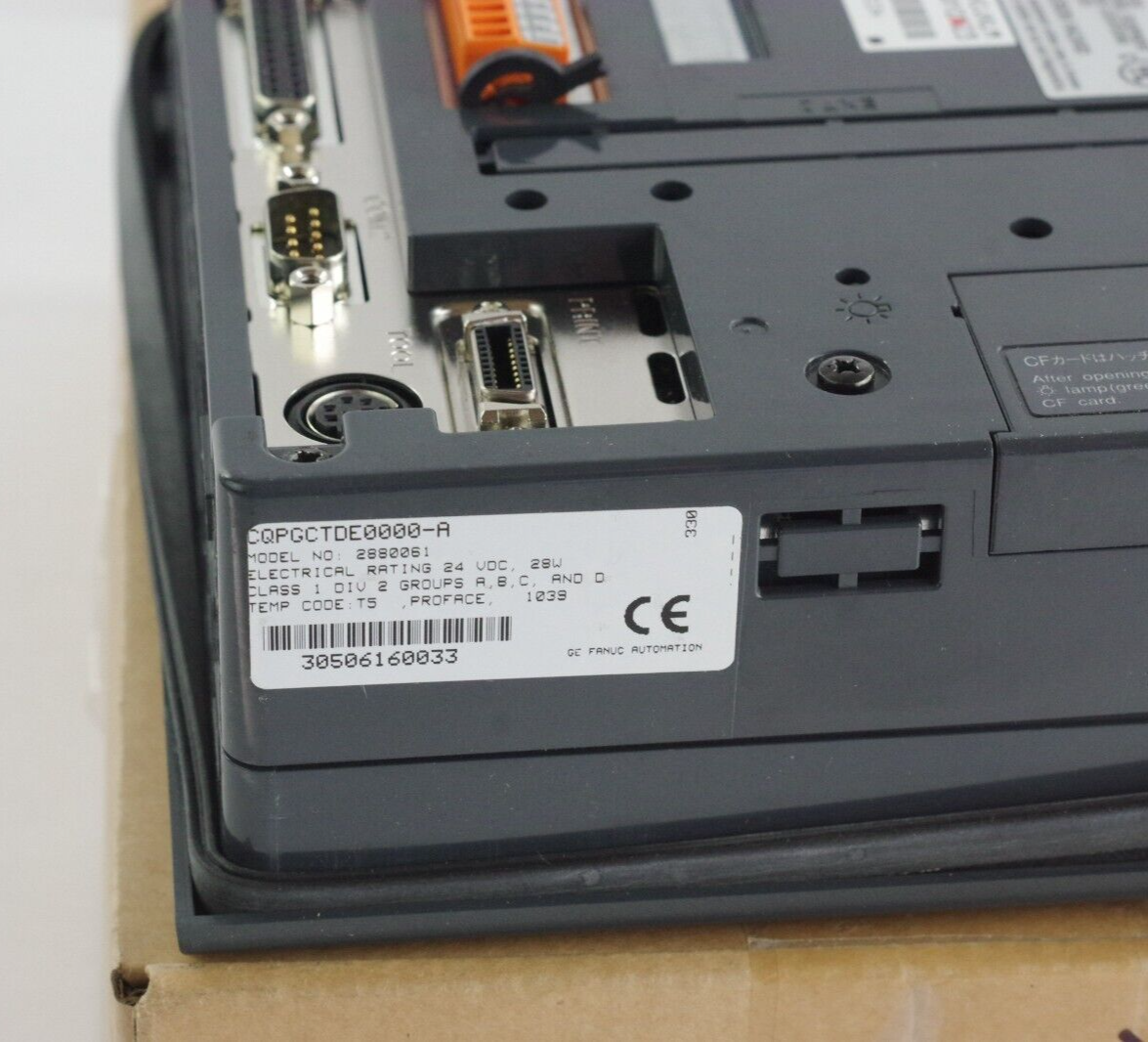 GE Fanuc CQPGCTDE0000-A HMI QuickPanel Total Control 24VDC Panel - Refurbished