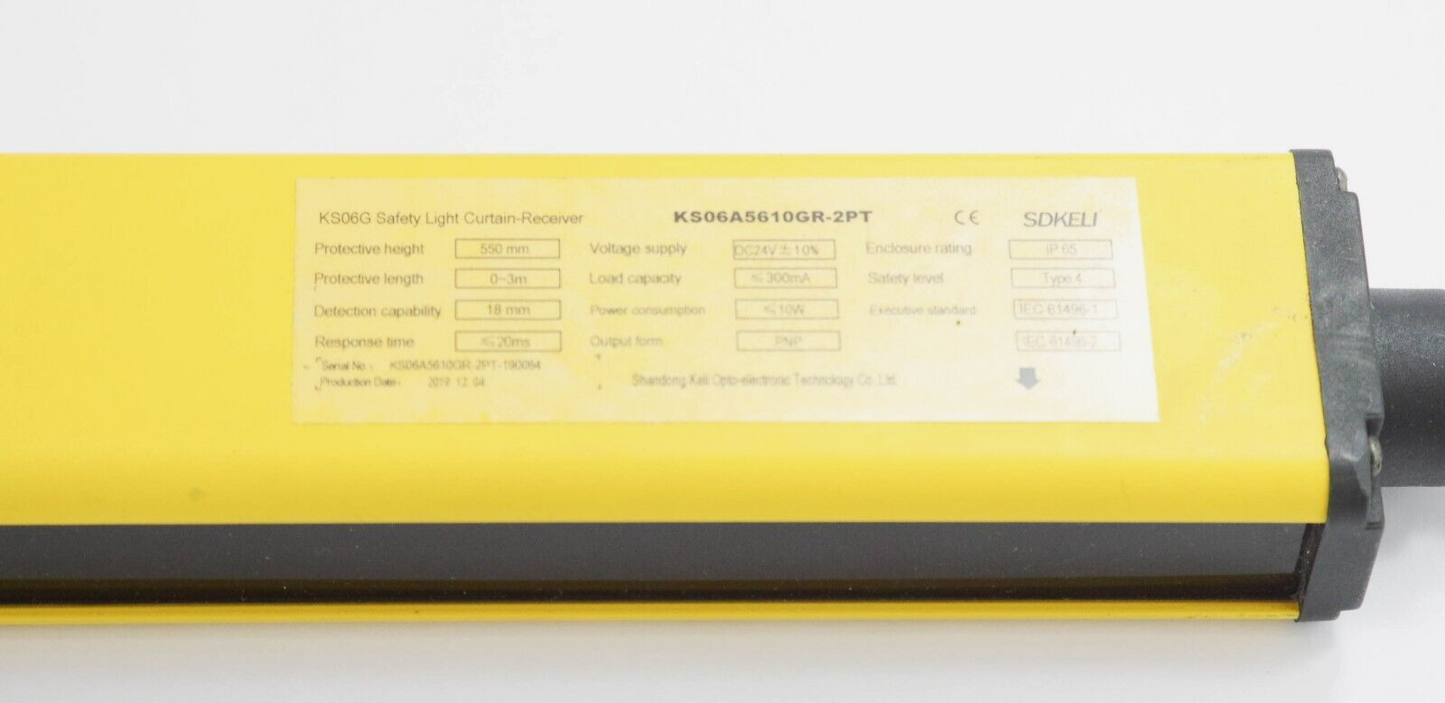 SDKELI KS06A5610GR-2PT KS06A5610GR2PT Safety Light Curtain-Receiver Model KS06G