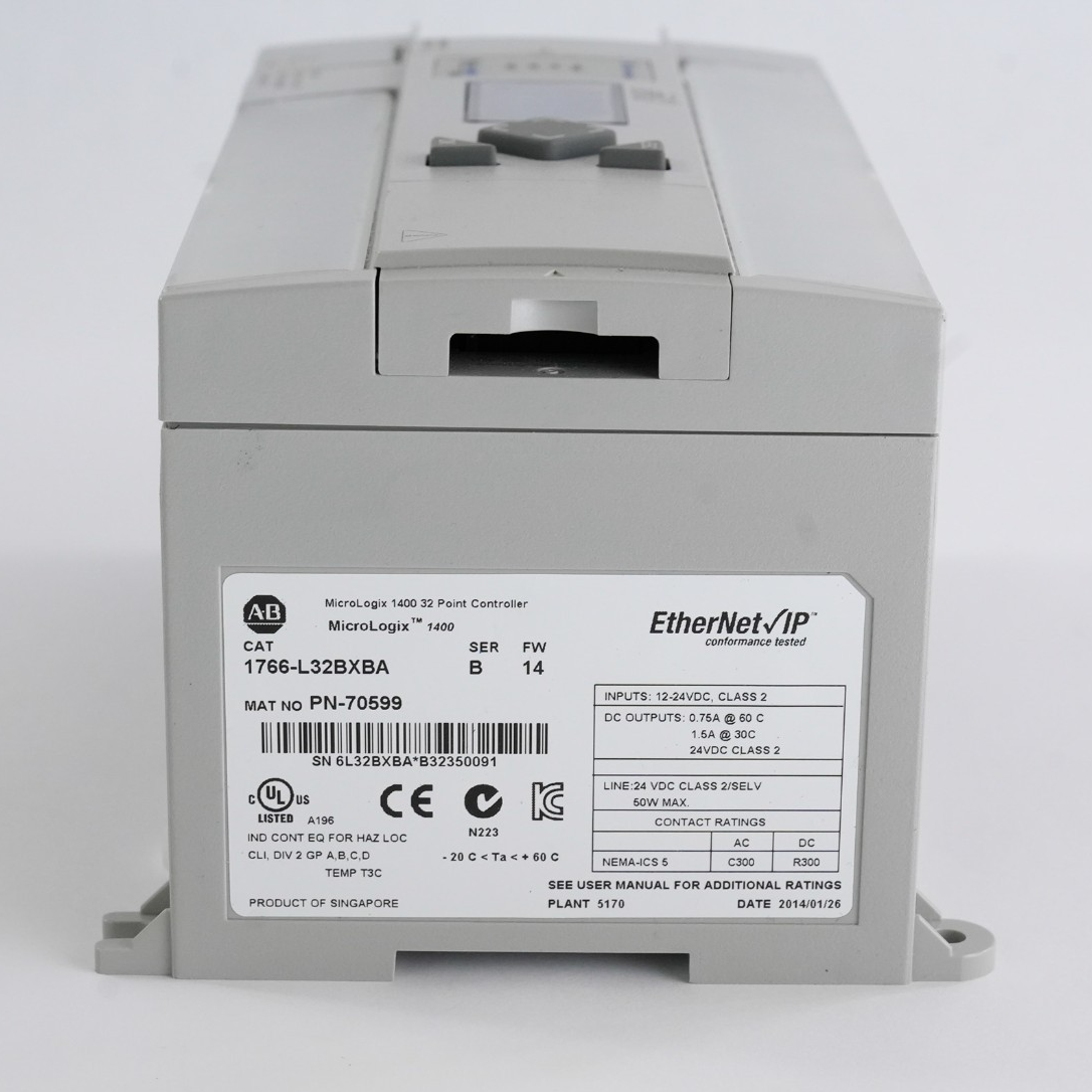 Allen-Bradley 1766-L32BXBA /B MicroLogix1400 Processor DC In/Out/Analog Ethernet