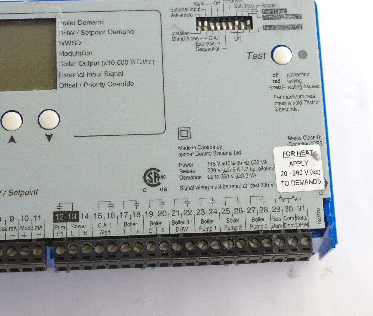Tekmar Boiler Control 265 Three Modulating Boiler & DHW / Setpoint