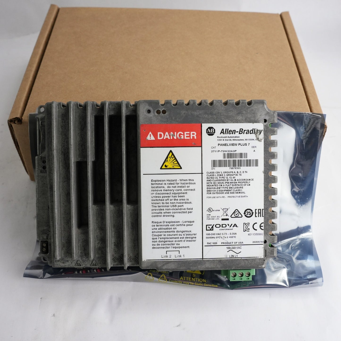Allen Bradley PanelView Plus 7 AC 120v Logic Module 2711P-T9W22A9P T15W22A9P /A
