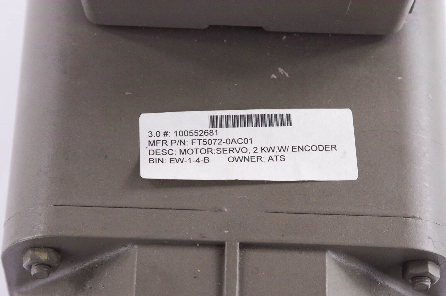 Siemens 1FT5072-0AC01 / 1FT50720AC01 Permanent Magnet Motor FT5072-0AC01