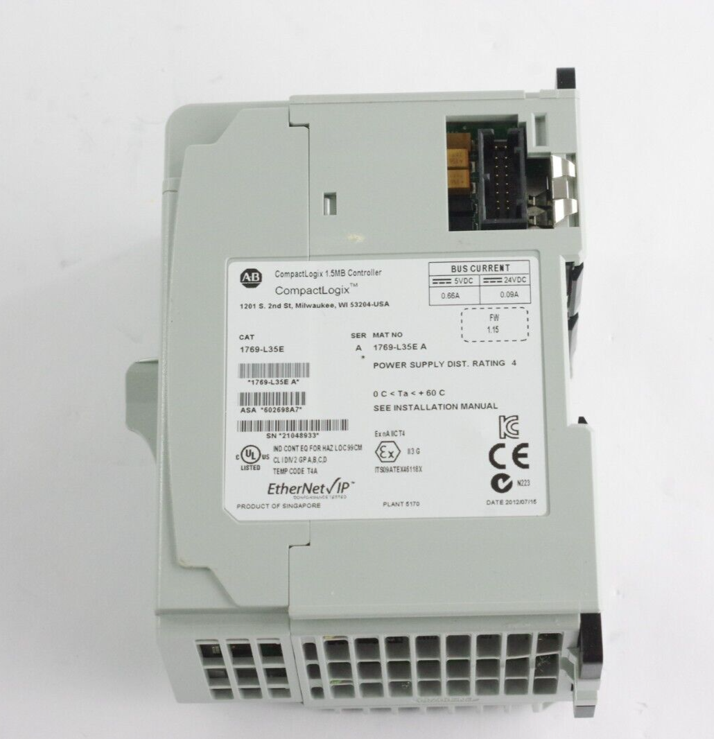 Allen Bradley 1769-L35E Ser A CompactLogix Controller Processor F/W 1.15