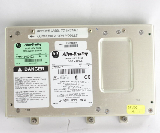 Allen Bradley 2711P-RP1 Ser A Rev B Panelview 1000 Logic Module 2711PRP1 /A