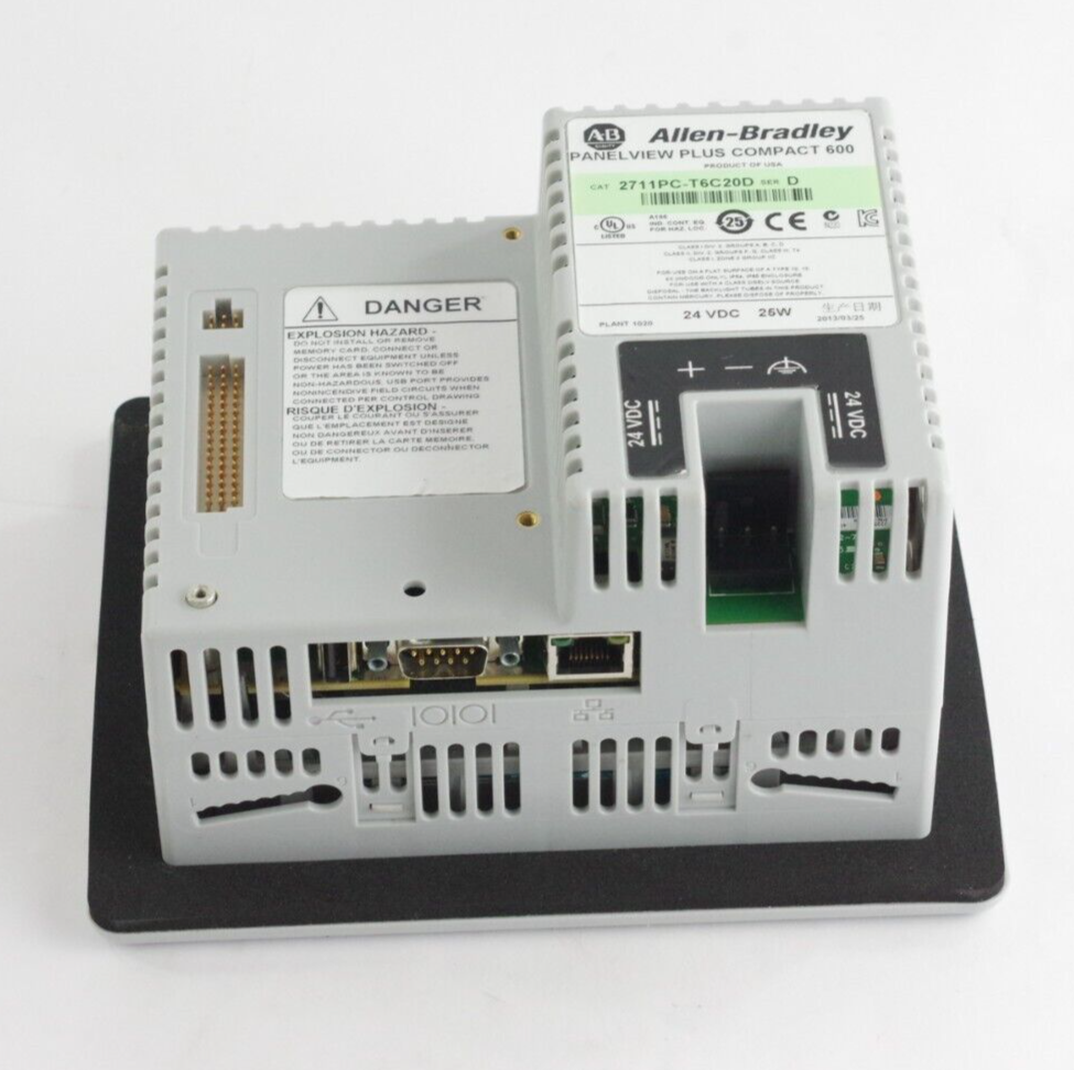 Allen Bradley 2711PC-T6C20D Ser D Panelview Plus Compact 600 - Refurbished