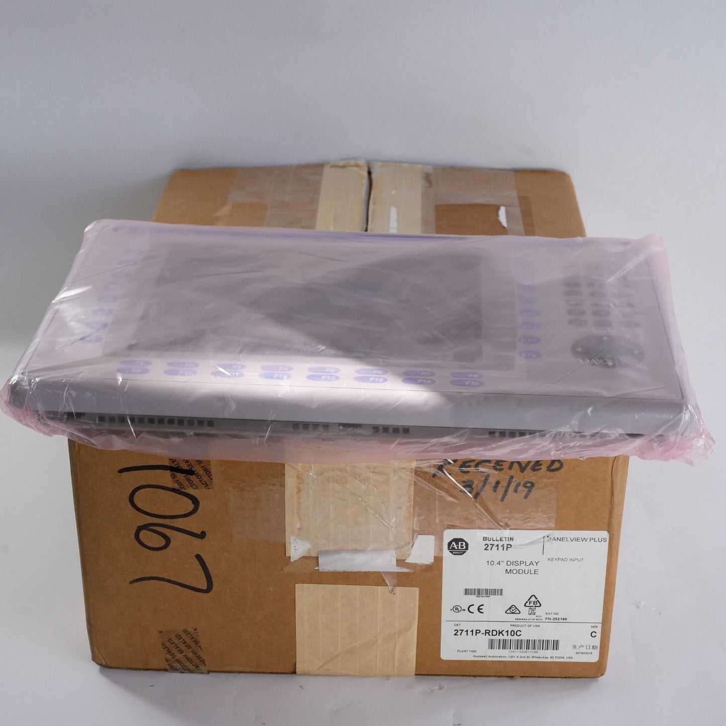 Allen Bradley 2711P-RDK10C /C 10" PanelView Plus 1000 Keypad Display - Open Box