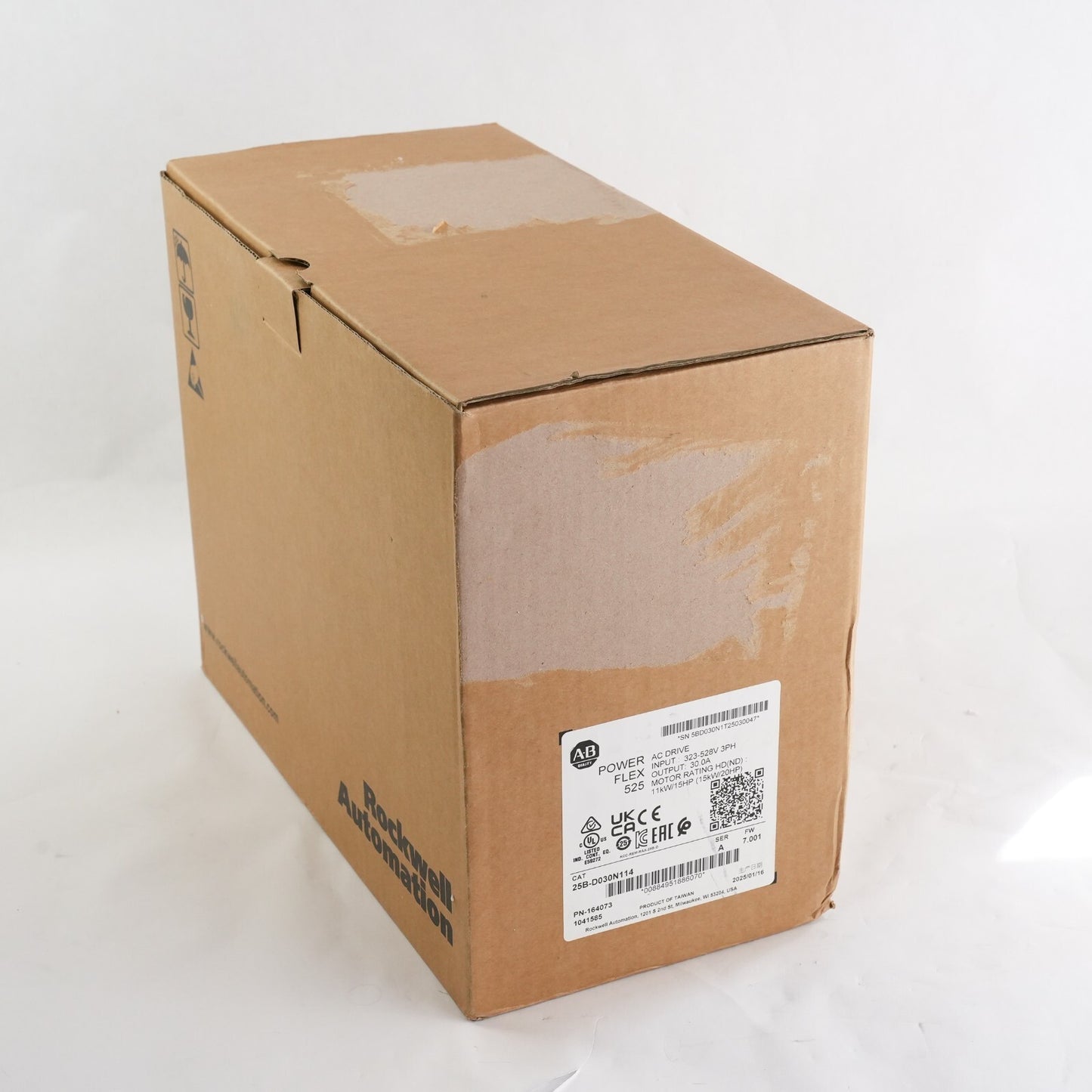 Allen Bradley 25B-D030N114 /A PF 525 Drive 480V 20HP - Open Box