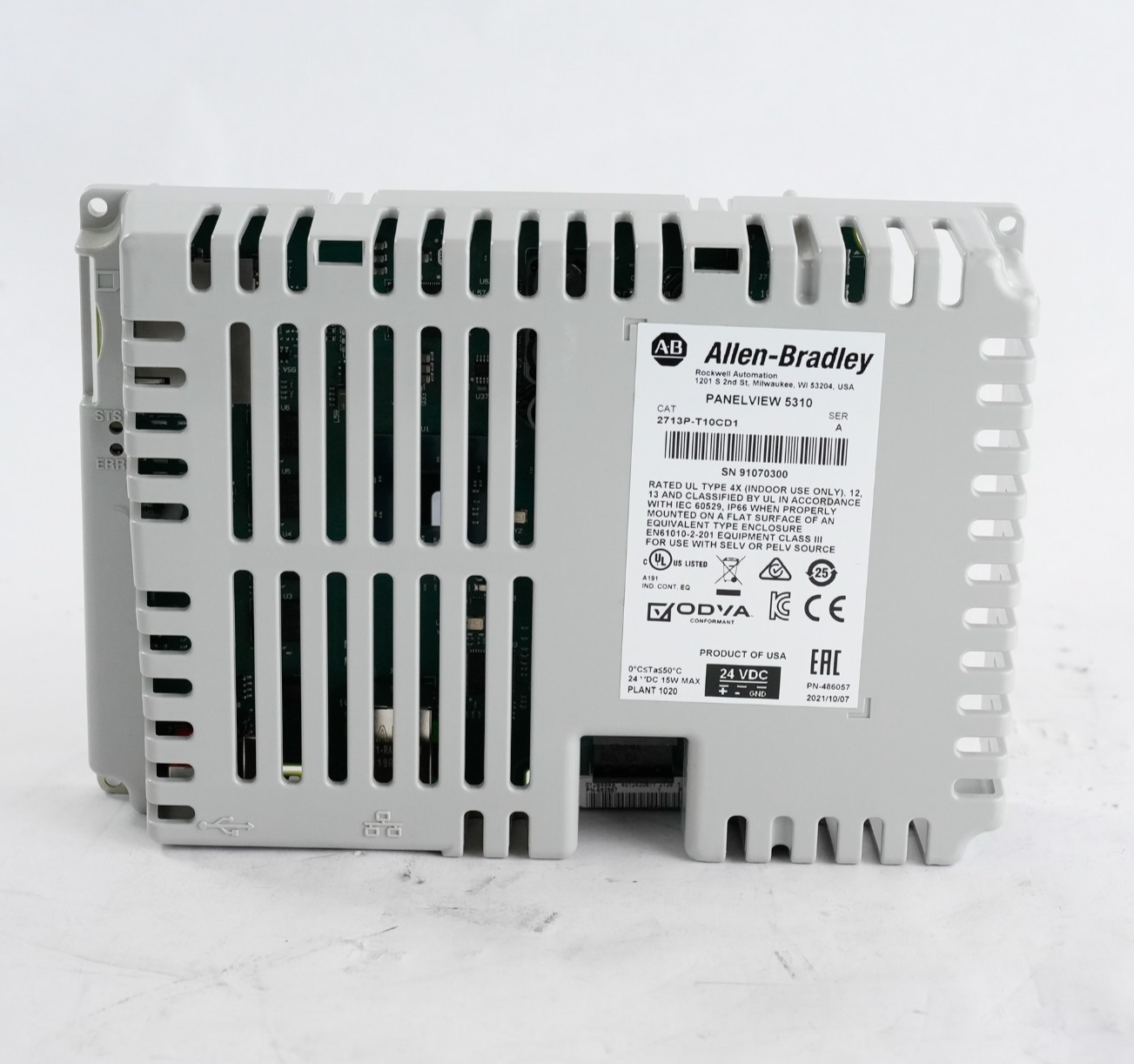 Allen Bradley 2713P-T10CD1 /A PanelView 5310 Logic Module Only 2713PT10CD1