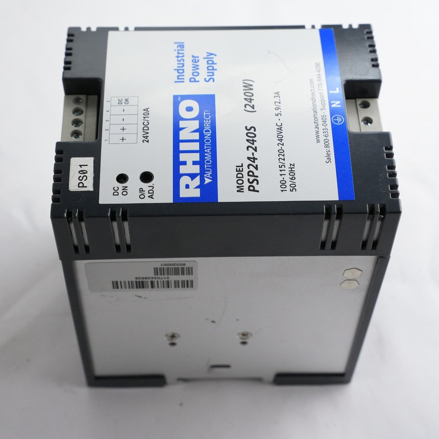RHINO PSP24-240S Industrial Switching Supply 240W 24VDC/10A