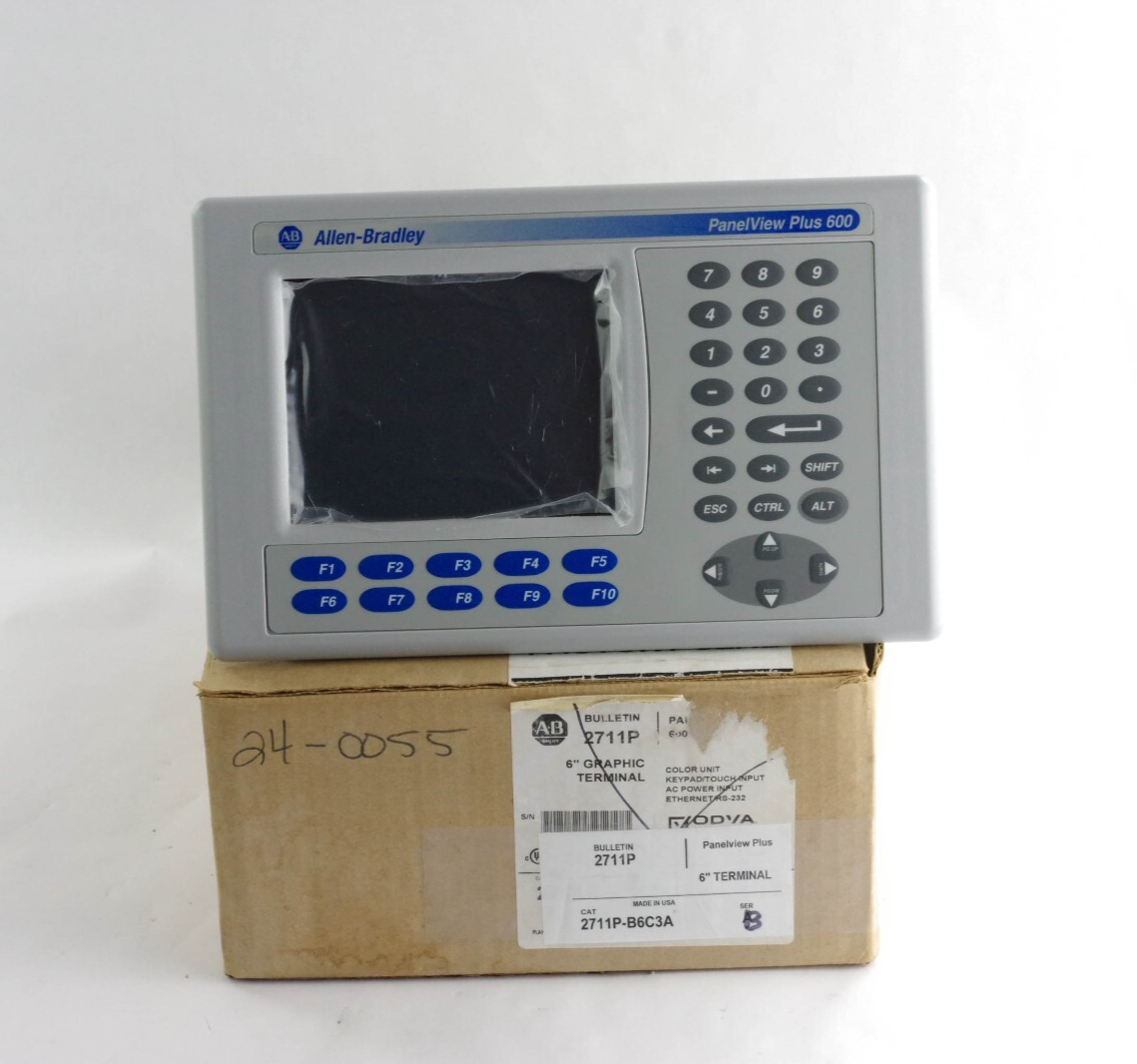 Allen Bradley 2711P-B6C3A /B RN3 Panelview Plus 600 / 2711P-B6C3AX Refurbished