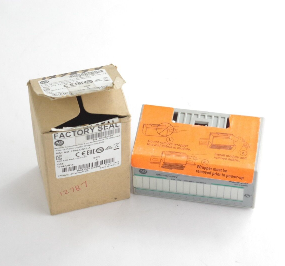 Allen Bradley 1794-OB16 Ser A Flex 16-Point Digital Output Module - Open Box