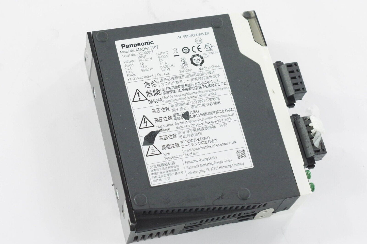 Panasonic MADHT1107 AC Servo Drive - New Without Box