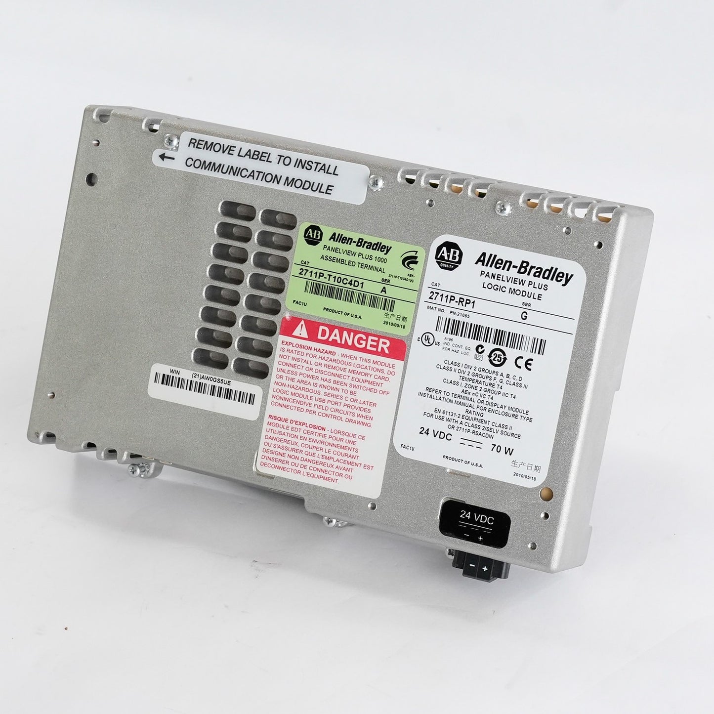 Allen Bradley 2711P-RP1 Series G PanelView Plus Logic Module 2711PRP1
