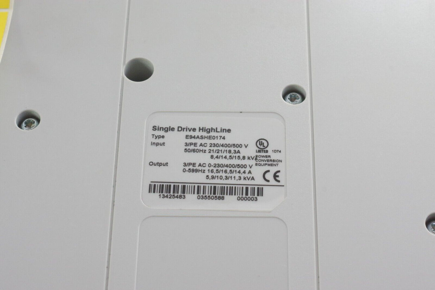 Lenze E94ASHE0174 Single Drive High Line Servo Drive 9400 - Open Box