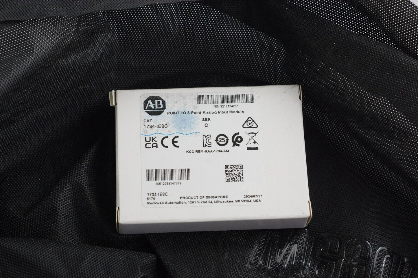 2024 Allen Bradley 1734-IE8C Ser C 8-Point Analog Input Module Sealed Surplus