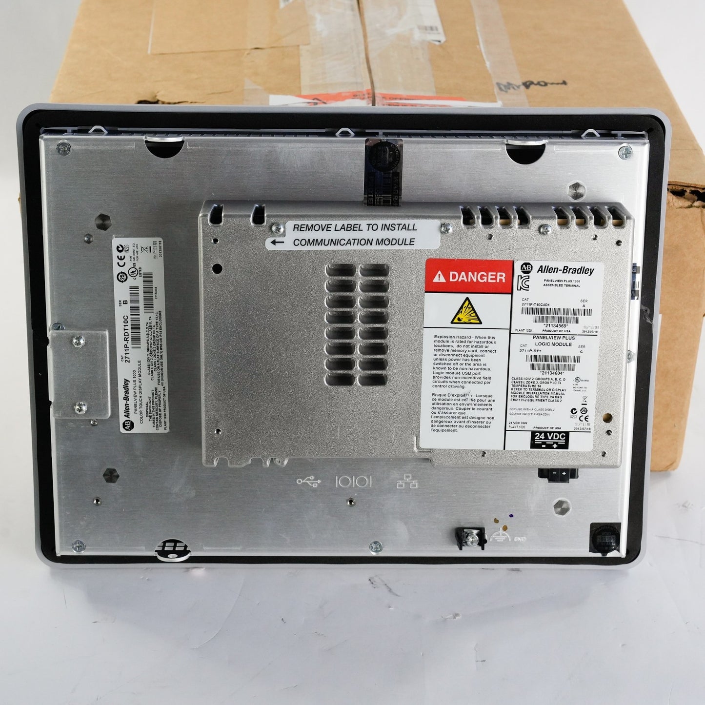 Allen Bradley 2711P-T10C4D1 /A PanelView Plus 1000 + RP1/G Without Original Box