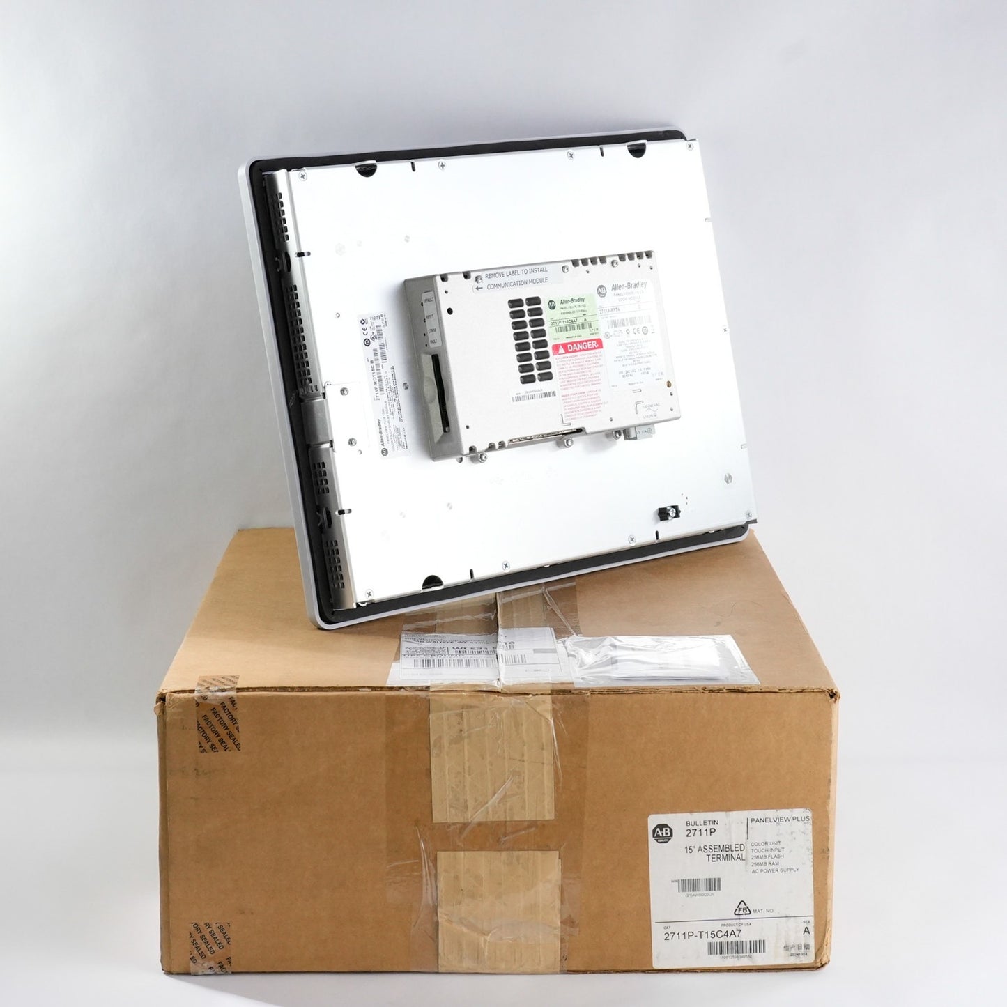 Allen Bradley 2711P-T15C4A7 PanelView Plus 1500 | 2711p-RTD15C /B + RP7A /G Open