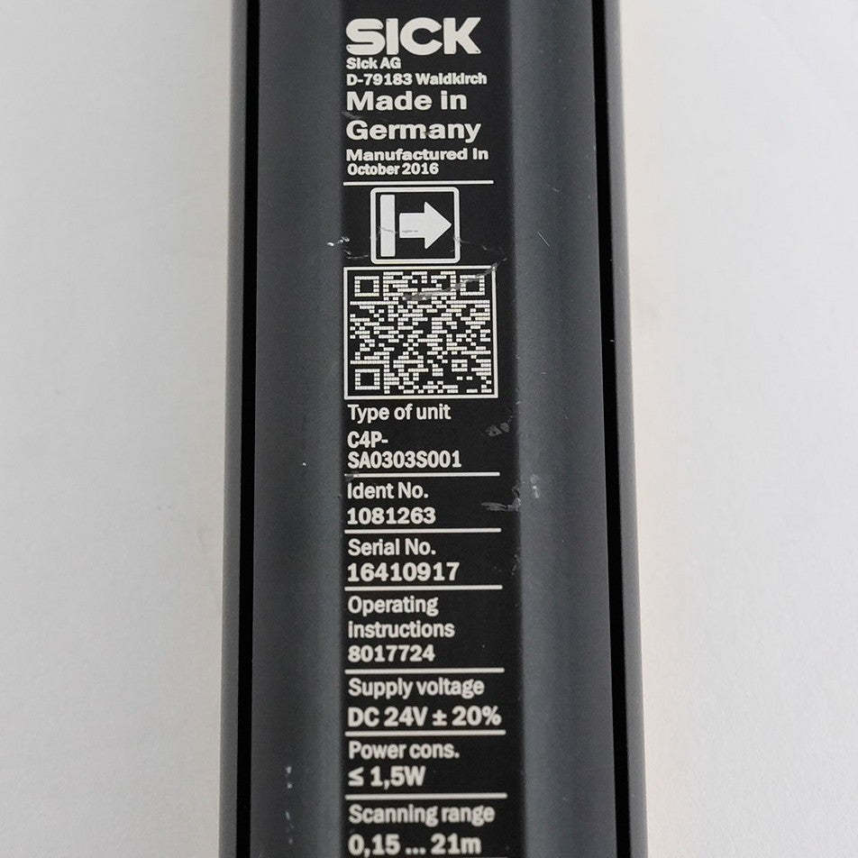SICK C4P-SA0303S001 Light Safety Curtain Receiver D-79183 C4PSA0303S001