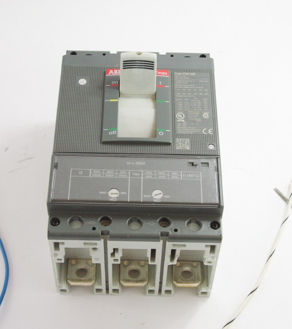 ABB Sace TMax XT5H400 400A 600A 3 Pole Circuit Breaker / XT5H 400