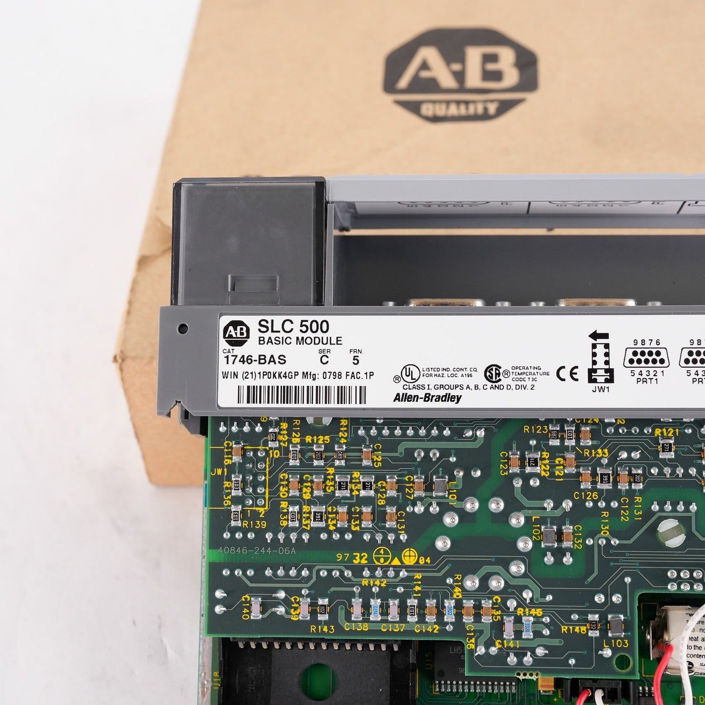 Allen Bradley 1746-BAS /C FRN 5 SLC 500 Basic Module 1746BAS - Open Box