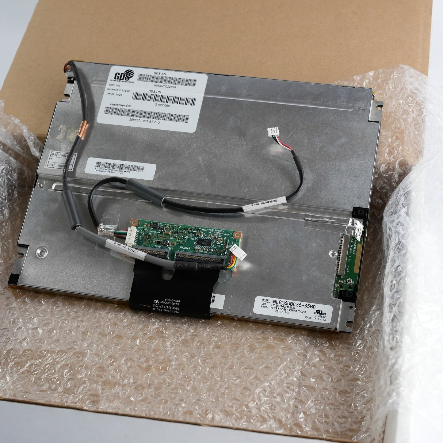 GDS Global Display NL8060BC26-35BD LCD Display 2066771-001 Rev. U