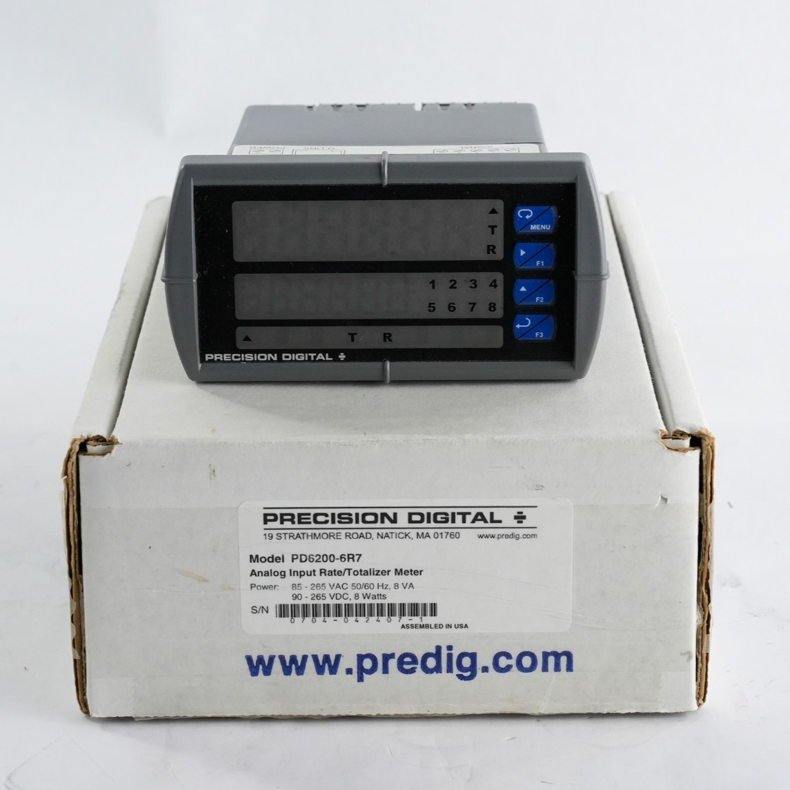 Precision Digital Meter PD6200-6R7 Analog Input Rate/Totalizer Meter - Open Box