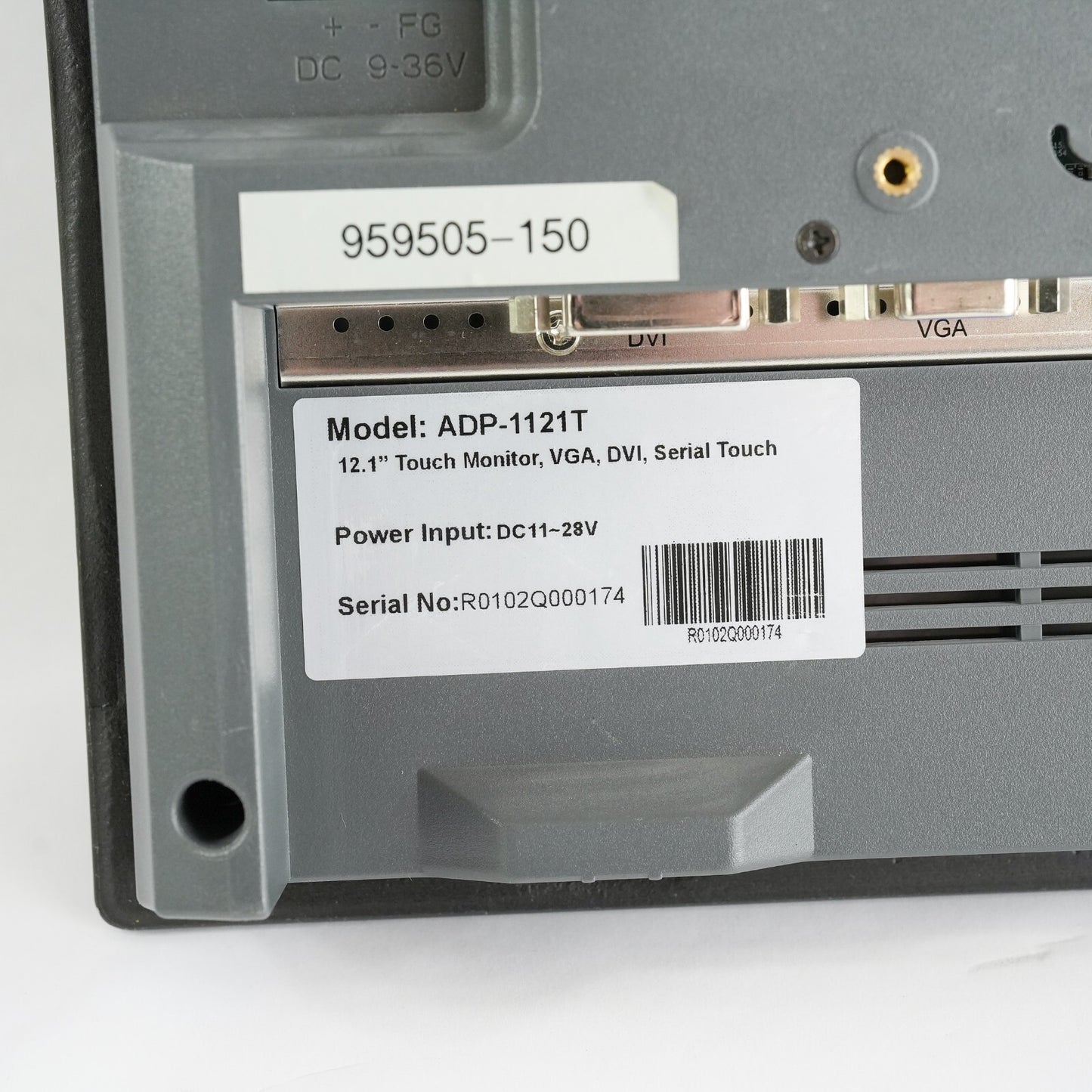 Aplex ADP-1121T 12.1" Color TFT Resistive Touch Monitor VGA / DVI RS232