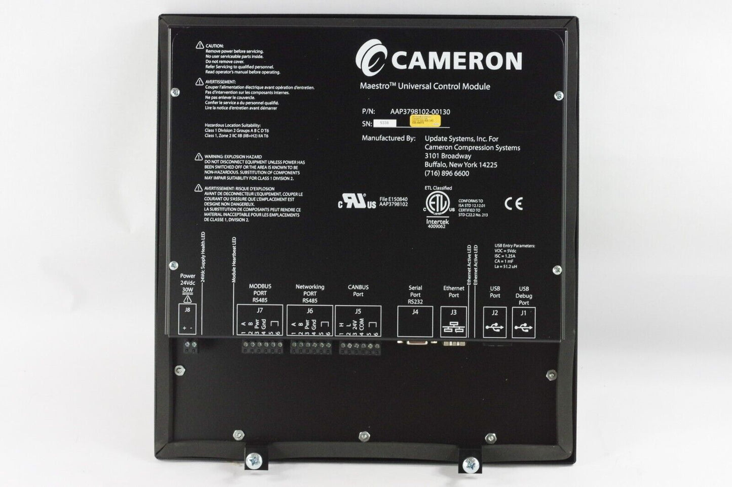 CAMERON AAP3798102-00130 MAESTRO Universal Control Module Interface New Surplus