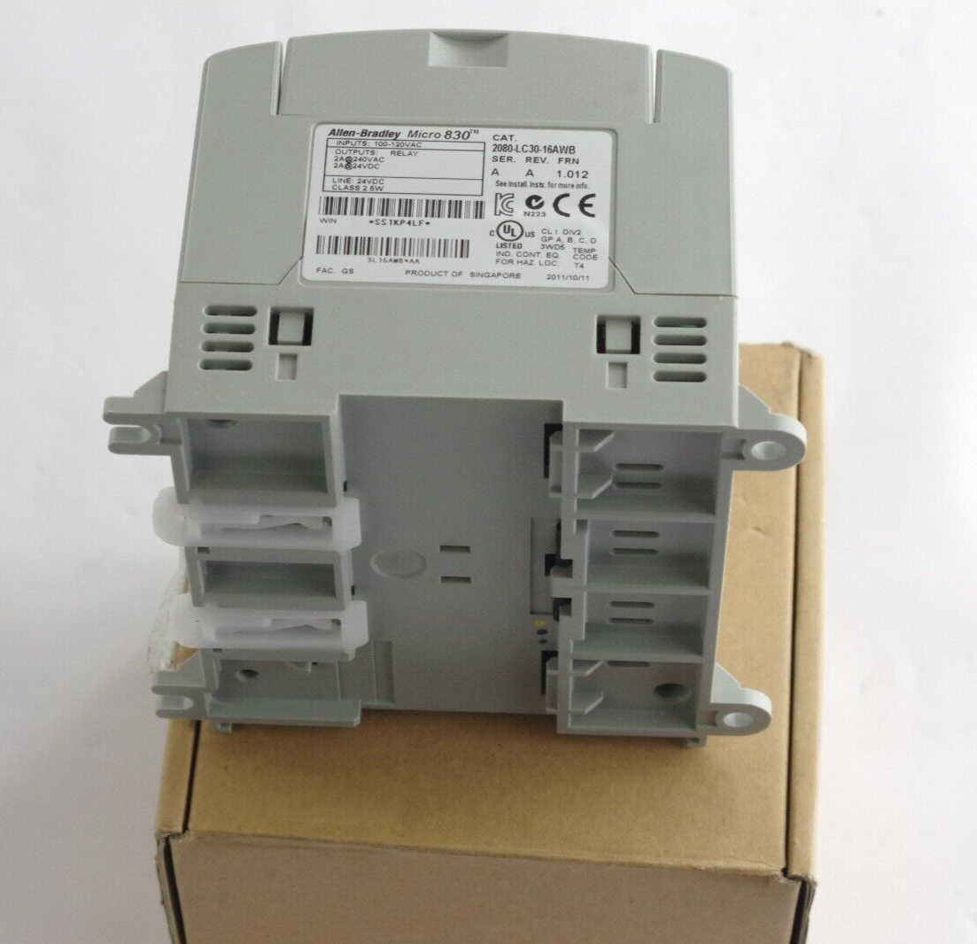 Allen Bradley 2080LC3016AWB /B Micro830 Controller 2080-LC30-16AWB + OB4