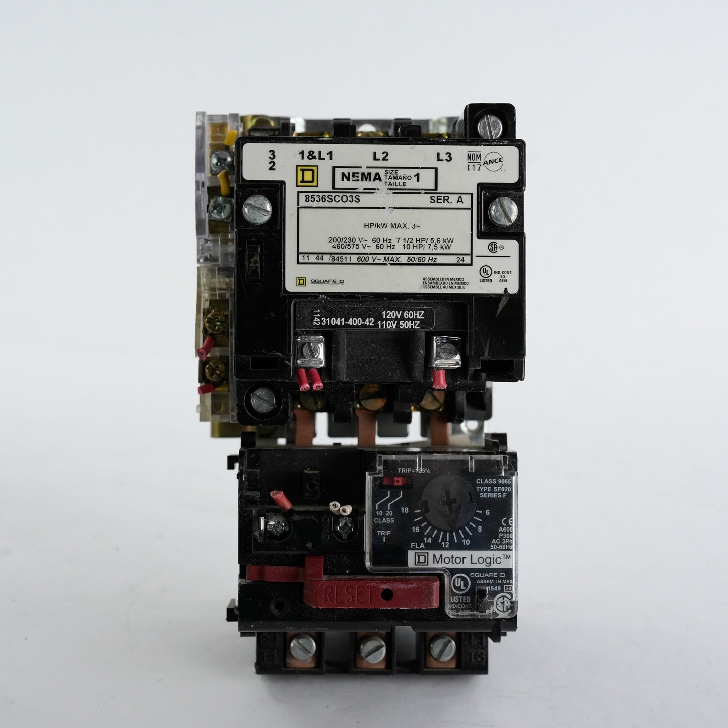 Square D 8536SCO3S Series A Size 1 Starter 110/120V Coil