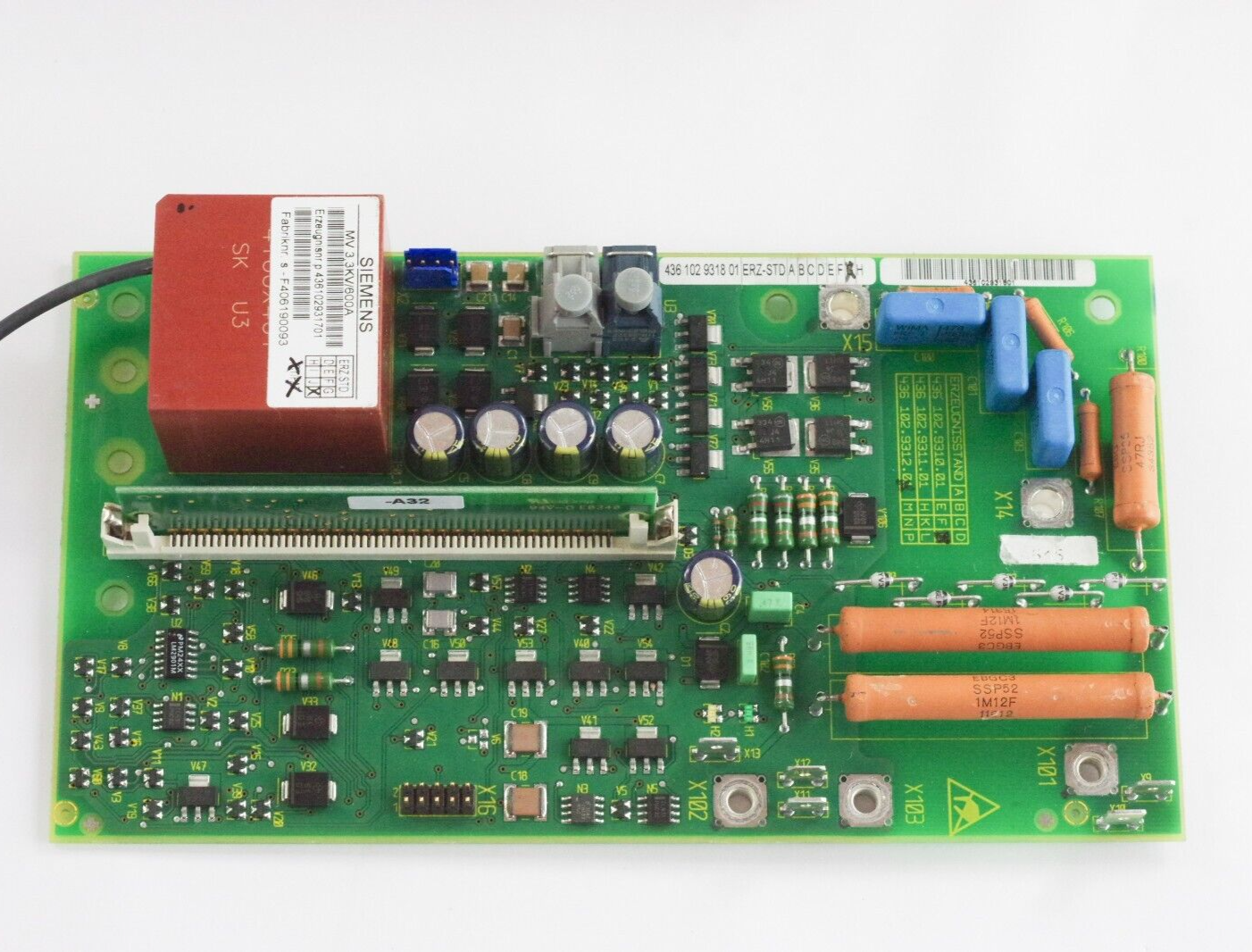 Siemens Control Board 436 102.9310.01 Version G 436 102 9318 01 / 436102931701 K