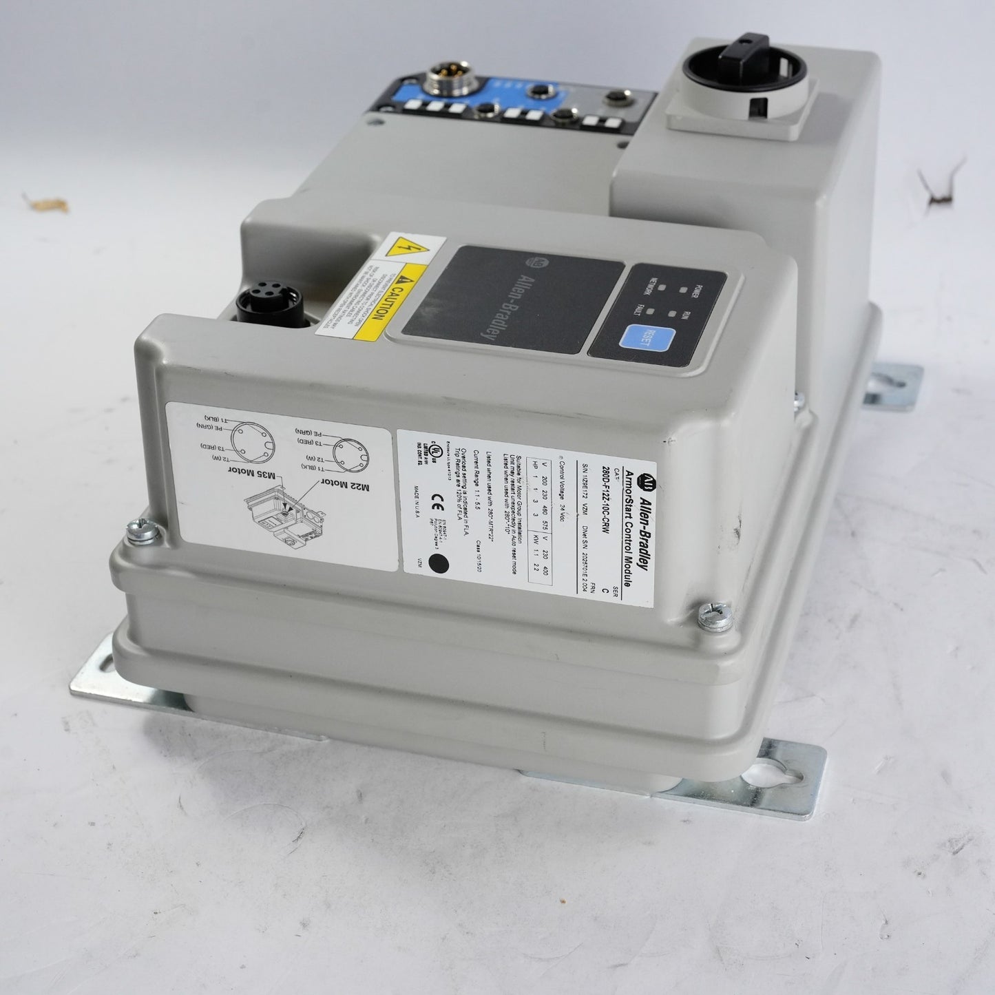 Allen Bradley 280D-F12Z-10C-CRW /C ArmorStart Control Module + 280D-FN-10-C /C