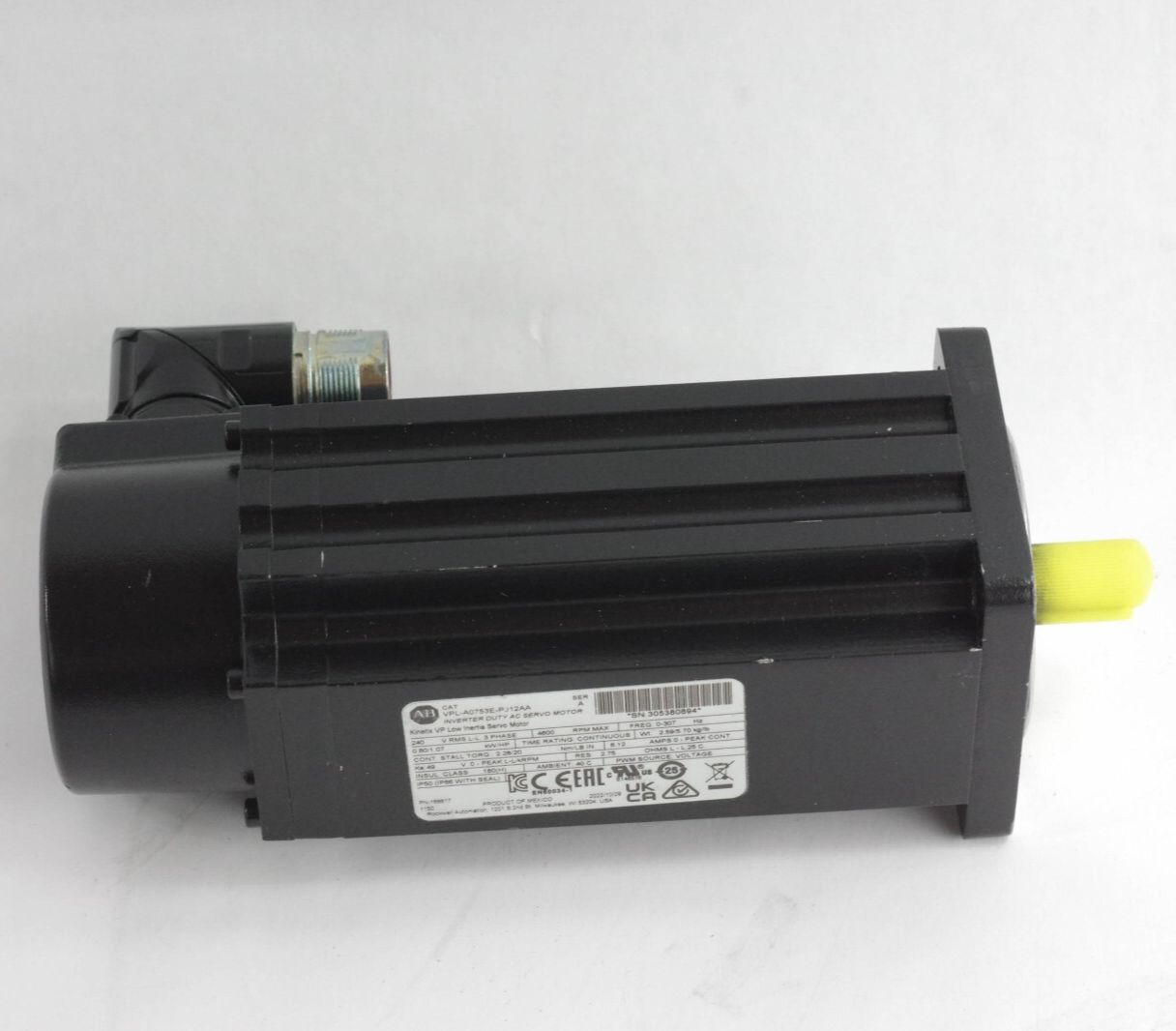 Allen Bradley VPL-A0753E-PJ12AA /A 3-Phase Servo Motor PN-168617 - New No Box