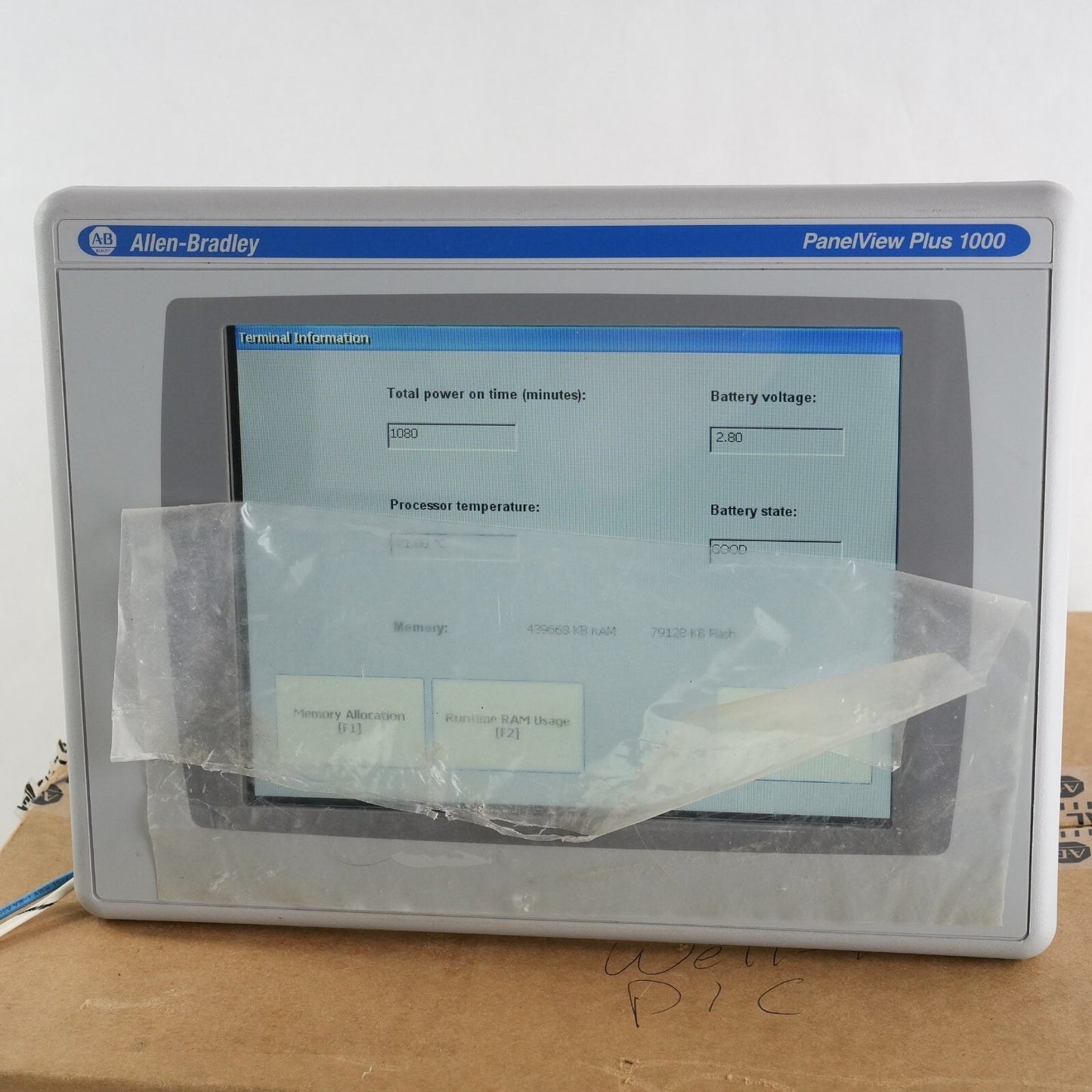 Allen Bradley 2711P-T10C4D8 /A PanelView Plus 1000 2711P-RP8D /B + 2711P-RDT10C