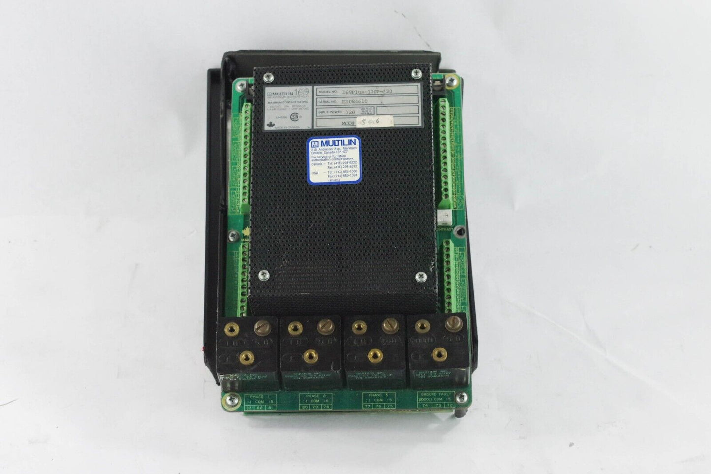 MULTILIN 169 Motor Management Relay 169PLUS-100P-120 FOR PARTS/REPAIR