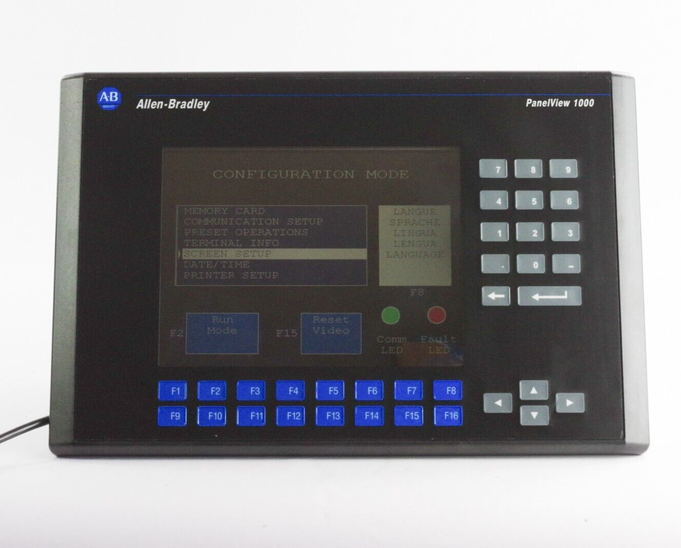 Allen Bradley 2711-K10C20 Ser D Rev C Panelview 1000 Terminal - Refurbished