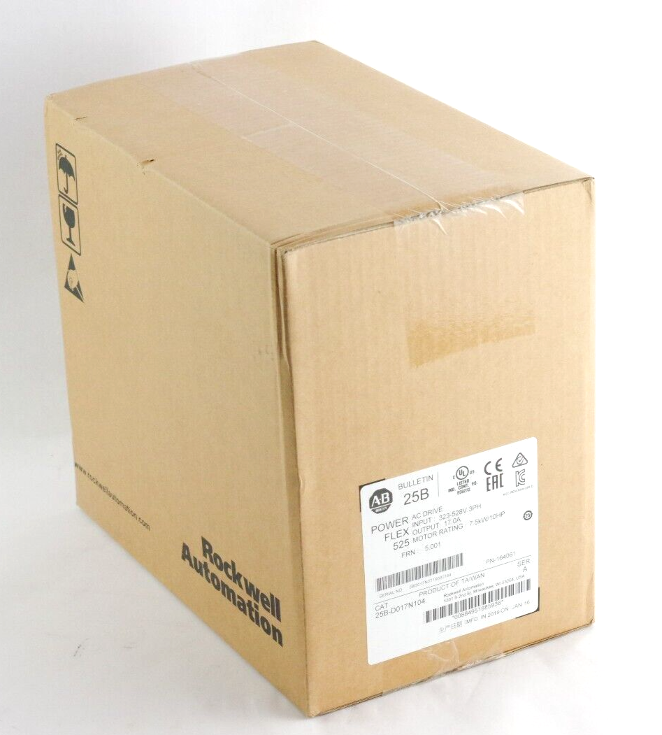 Allen Bradley 25B-D017N104 Ser A PowerFlex 525 AC Drive 7.5kW - Sealed Surplus