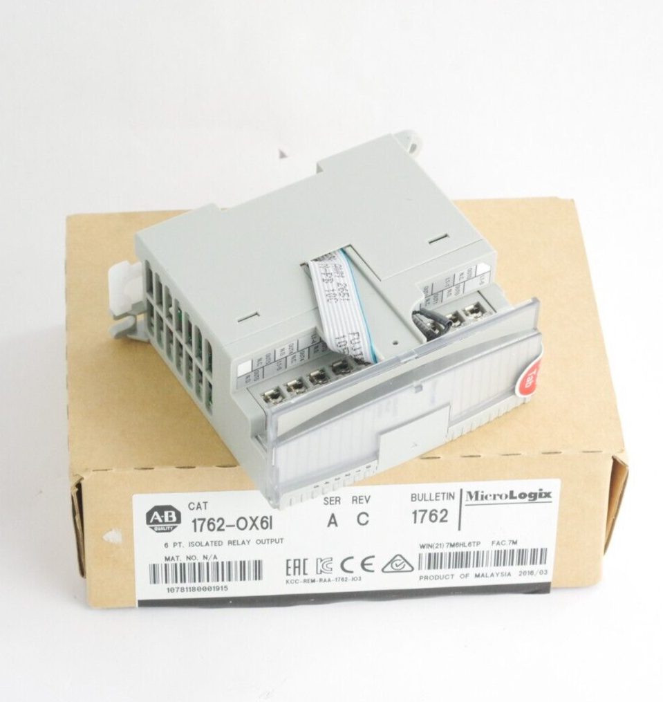 Allen Bradley 1762-OX6I Ser A Rev C 6 Pt Isolated Relay Output Module - Open Box