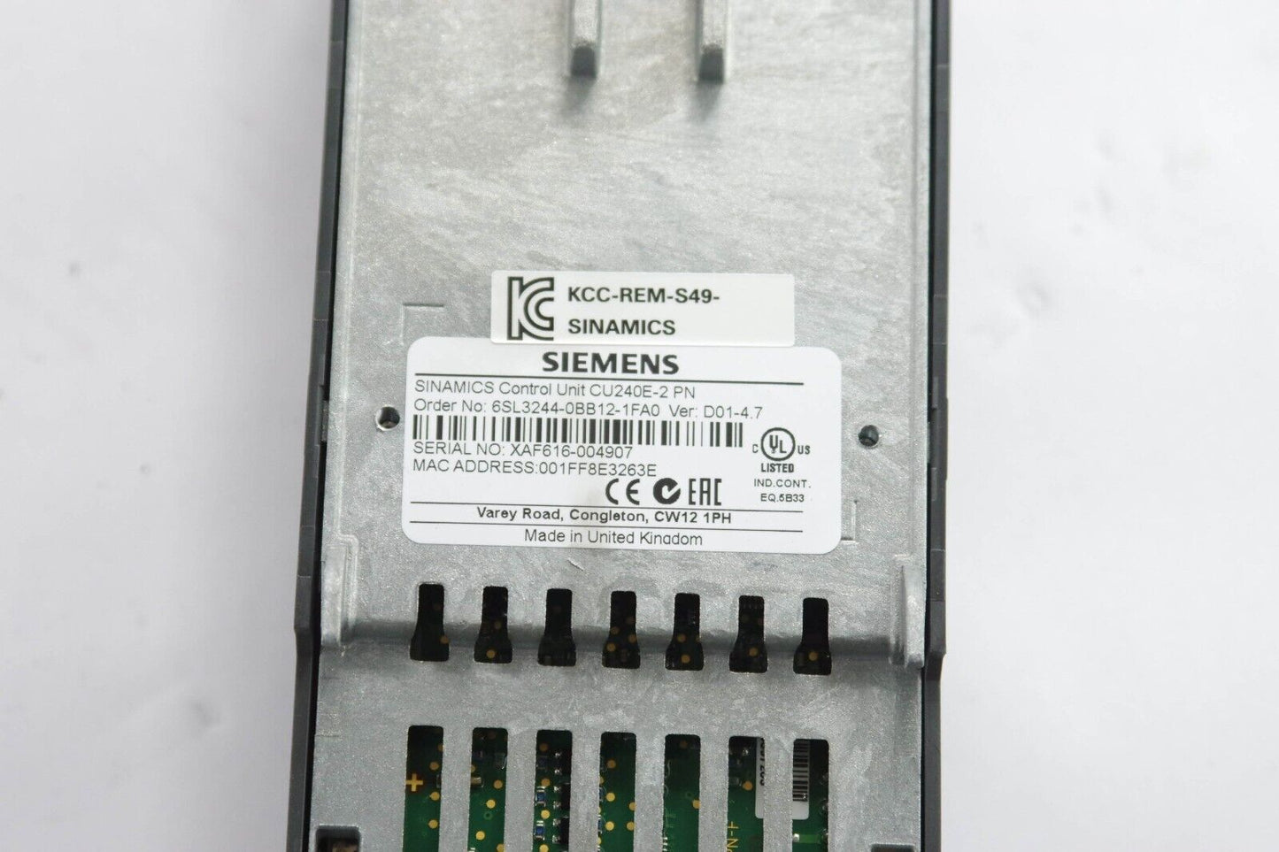 Siemens 6SL3244-0BB12-1FA0 / 6SL32440BB121FA0 Simamics CU240E-2 PN Control Unit