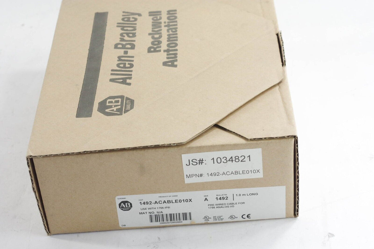Allen-Bradley 1492-ACABLE010X Pre-Wired Cable Ser A 1M